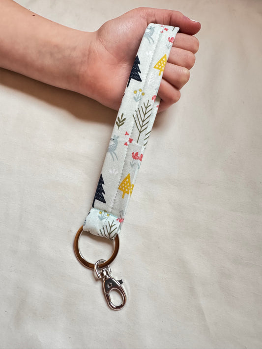 Handmade Woodland Animal Wristlet