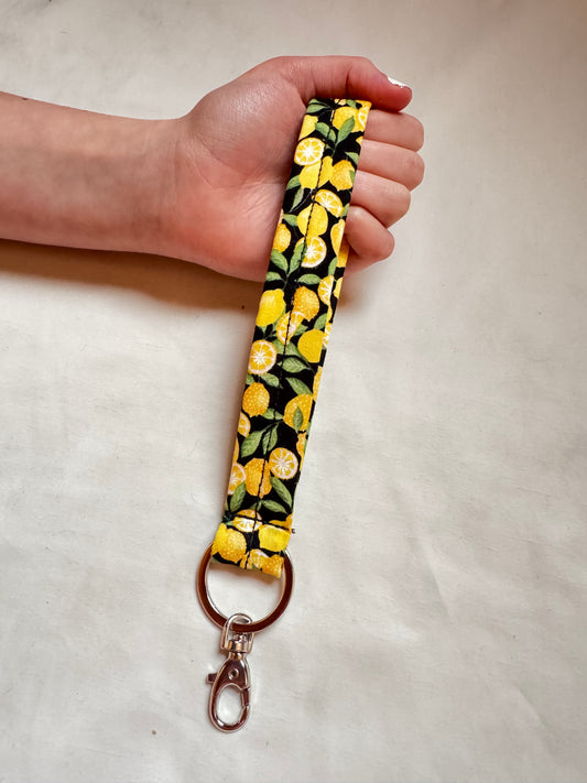 Handmade Lemon Wristlet