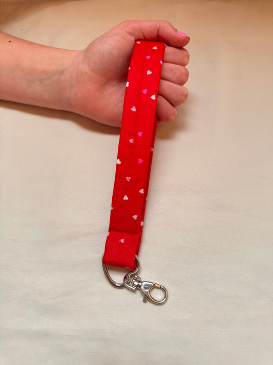 Handmade Valentine’s Heart Wristlet