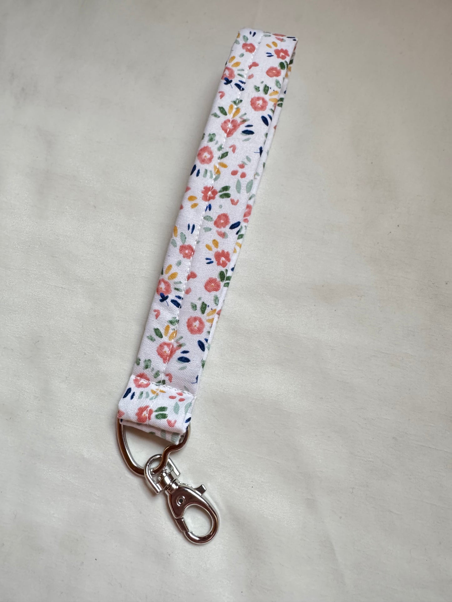 Handmade Pink Floral Wristlet