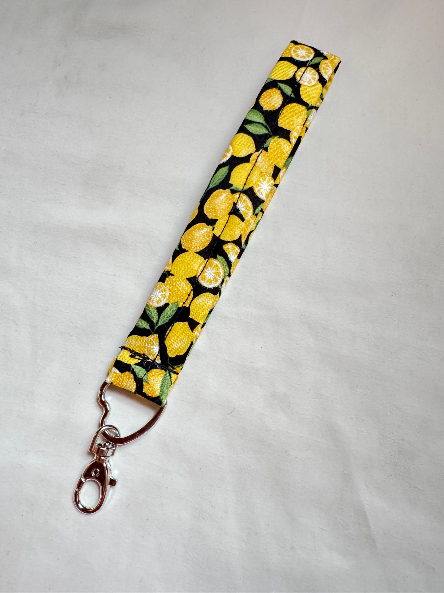 Handmade Lemon Wristlet