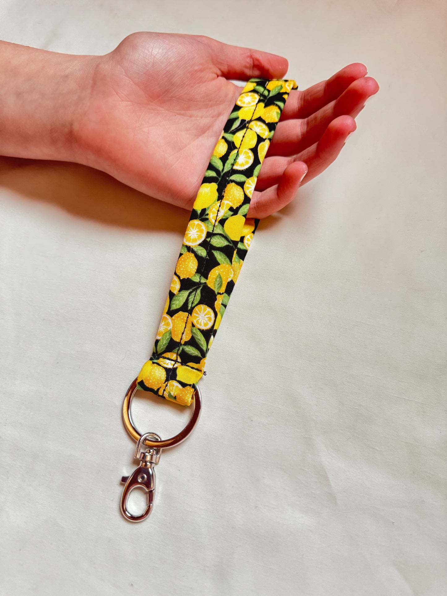 Handmade Lemon Wristlet