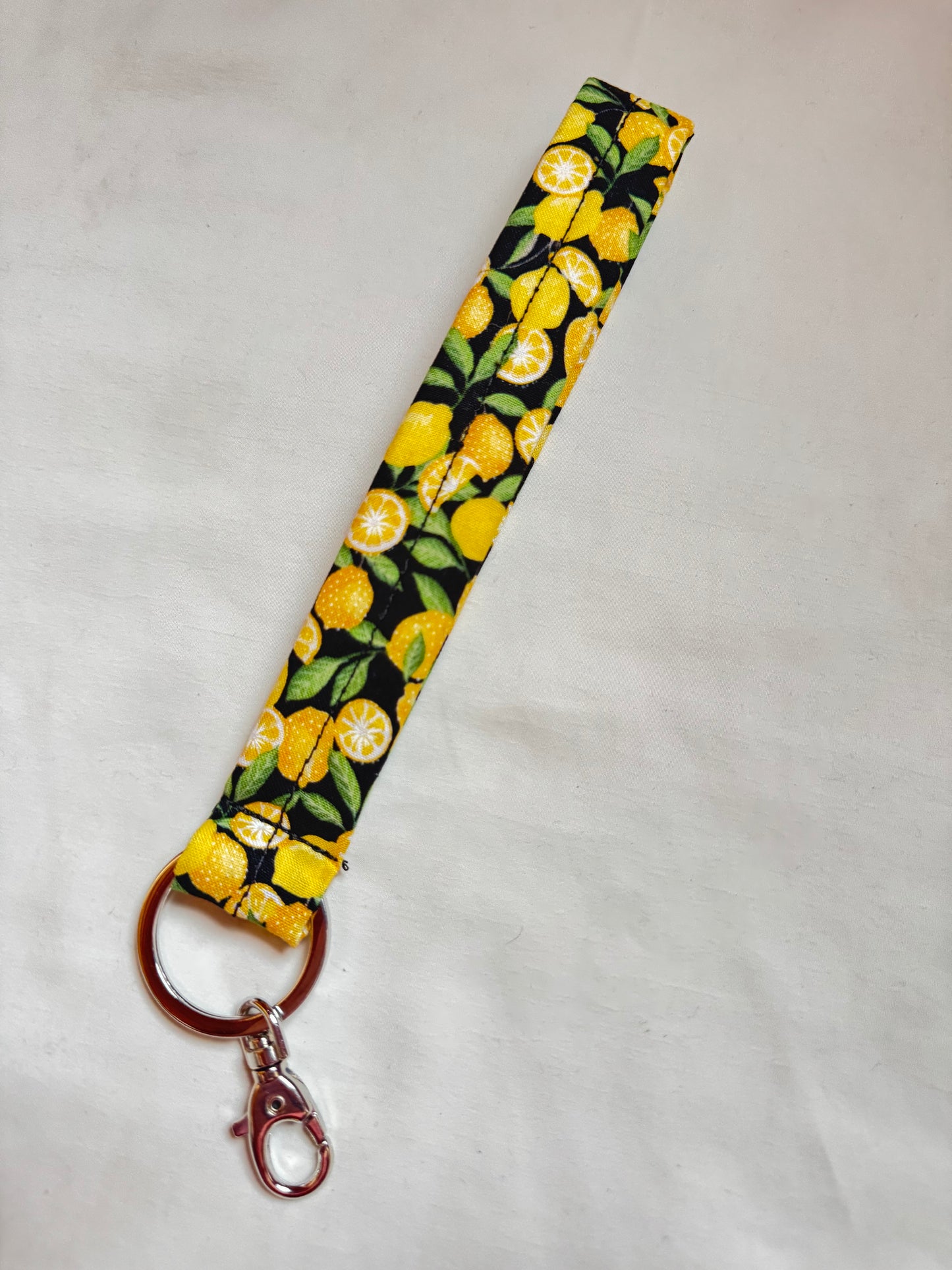Handmade Lemon Wristlet
